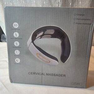 Gray Cervical Massager with Black Accents